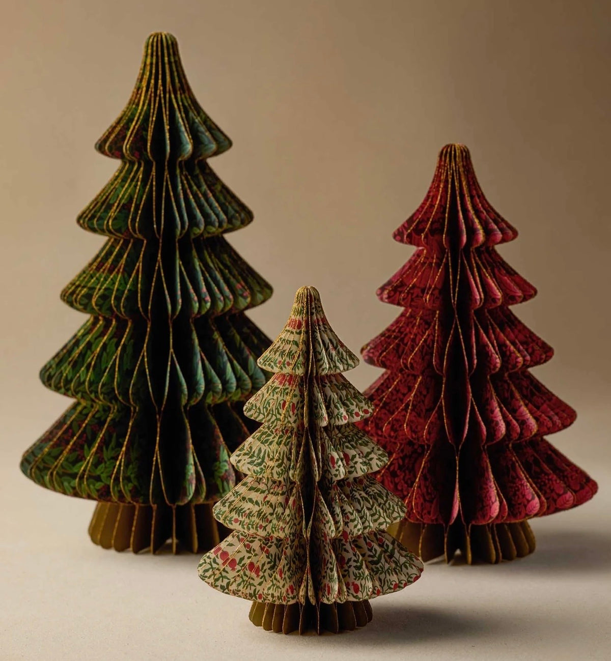Rifle Paper Co. "Christmastide" Honeycomb Tree Decor
