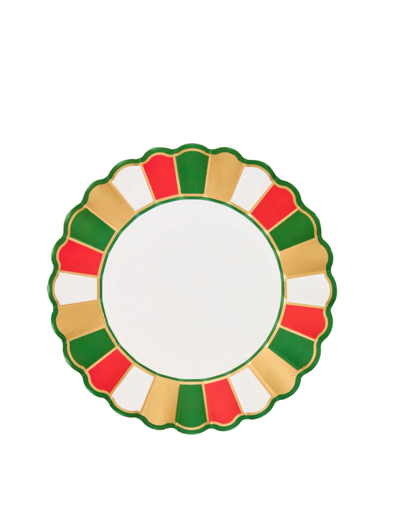 Sophistiplate “Joyful Christmas” Scalloped Salad Plate