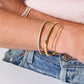 LeMel “Blaire” Bezel Chain Bracelet-Gold