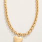 Spartina 449 Anastasia Heart 18” Necklace-Gold