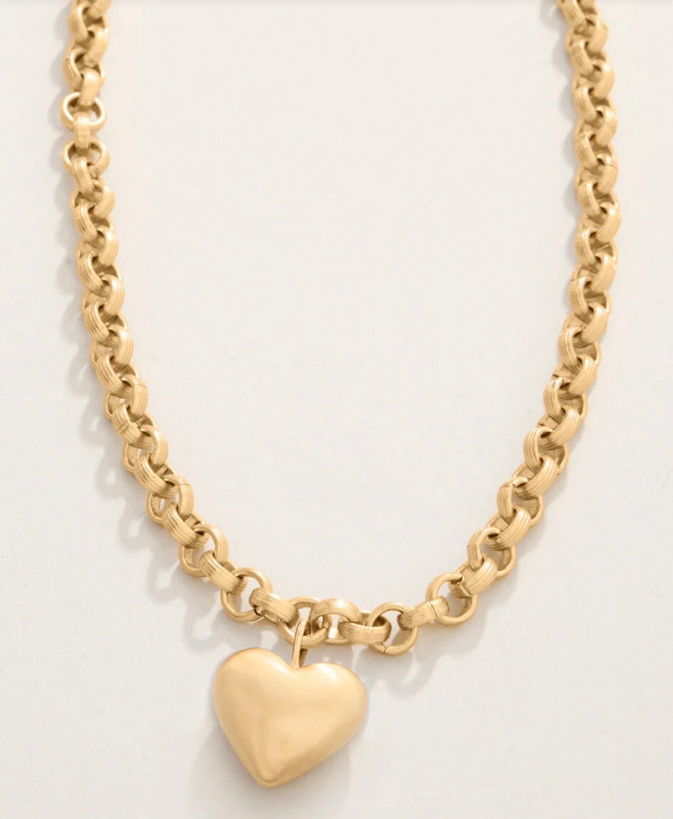 Spartina 449 Anastasia Heart 18” Necklace-Gold