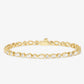 Melinda Maria “Isla” Tennis Bracelet-Gold/White