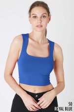 Niki Biki Clean Line Square Neck Top- 10 Colors