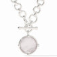 Julie Vos “Honeybee” Demi Necklace-Silver/Iridescent Clear Crystal