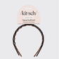 Kitsch Zig Zag Headband-Black & Tortoise