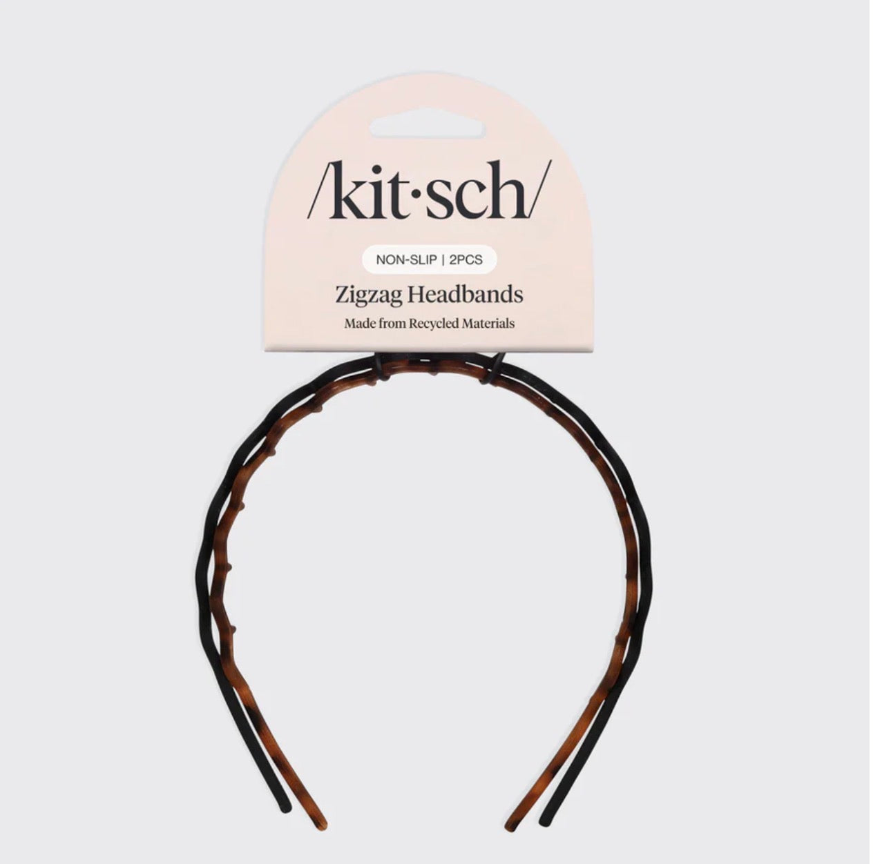 Kitsch Zig Zag Headband-Black & Tortoise
