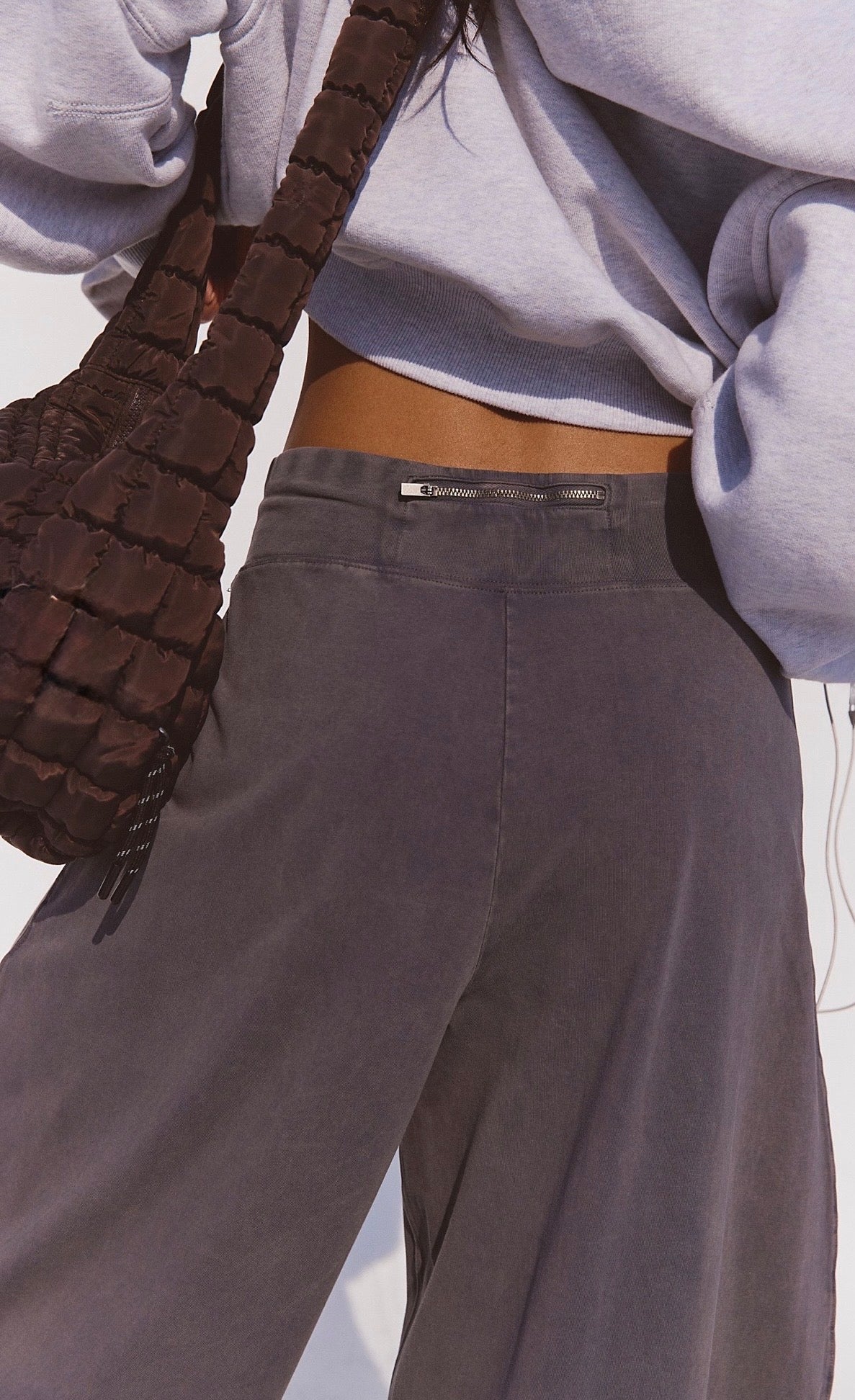 Free People Movement "Hot Shot" Easy Pant-Vintage Black