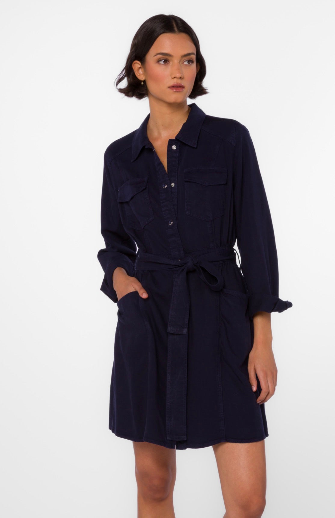 Velvet Heart “Deena” Dress - Dark Navy