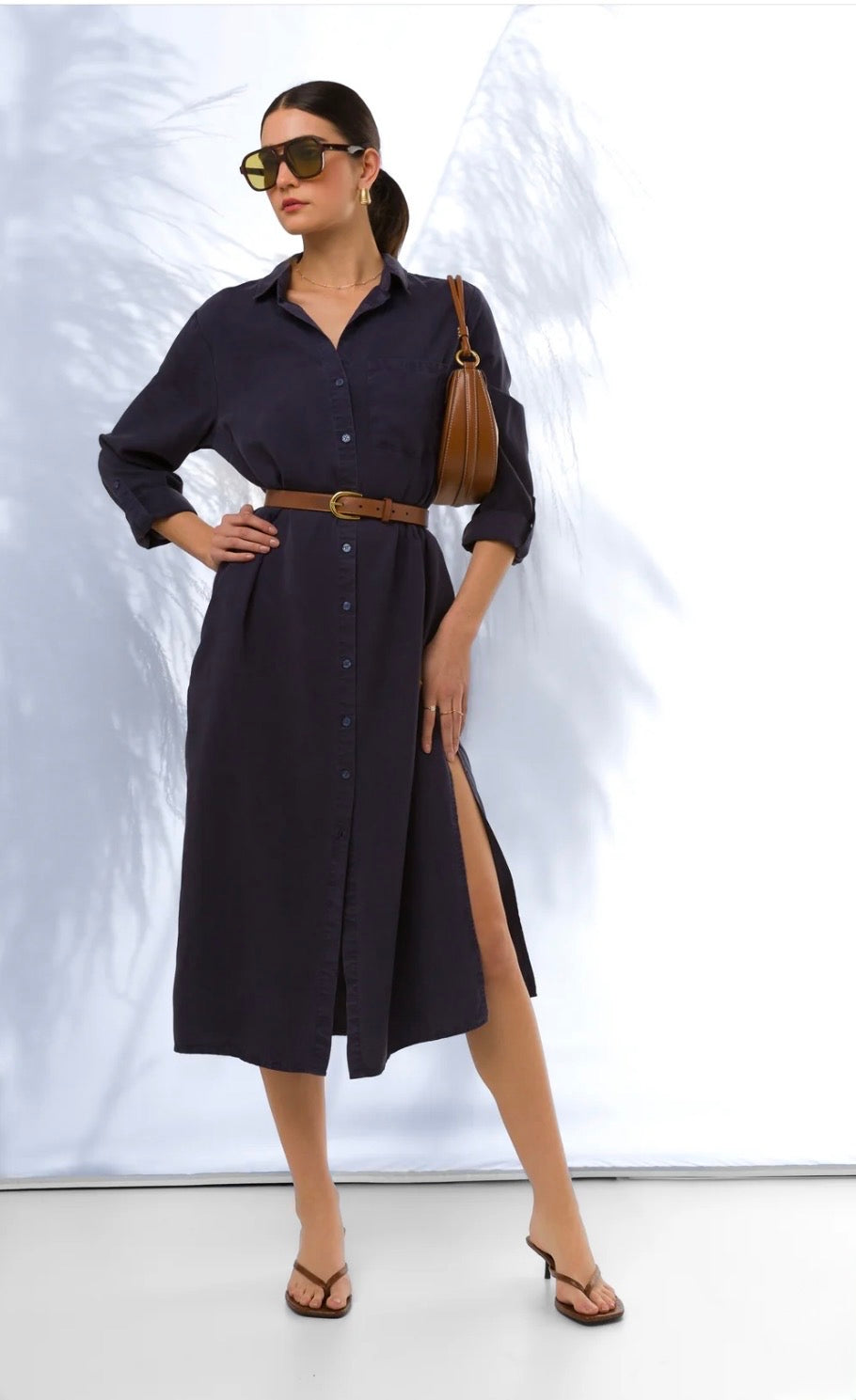 Velvet Heart “Belsey” Midi Dress - Navy