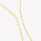 Rizen Mini Chain Breaker Cross Necklace-Gold