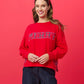 Shiraleah "Merry" Plaid Relaxed Sweatshirt-Red