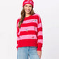 Shiraleah "Gifting" Embroidered Sweatshirt-Red/Pink