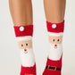 PJ Salvage "Santa" Socks-Red