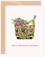 Willow & Ivy Card- "Wine-derful"