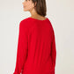 PJ Salvage Textured Essentials Long Sleeve Top-Red