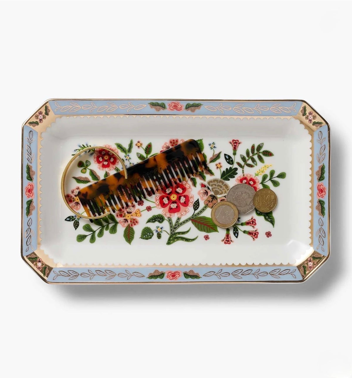 Rifle Paper Co. "Gracie" Large Catchall Porcelain Tray