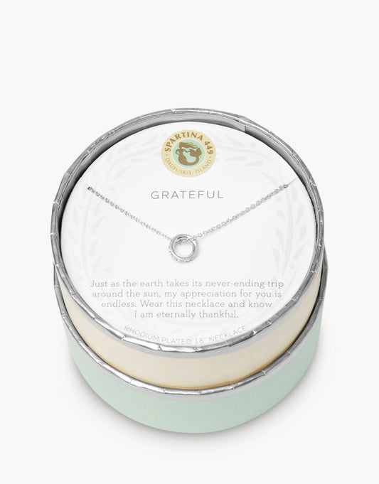 Spartina 449 Sea La Vie Necklace- Grateful/Ring-Silver