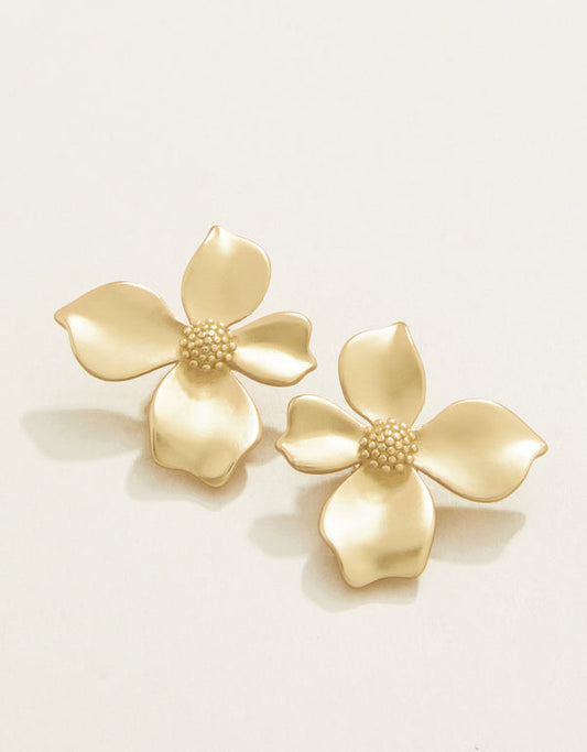 Spartina 449 Wallflower Stud Earrings-Gold