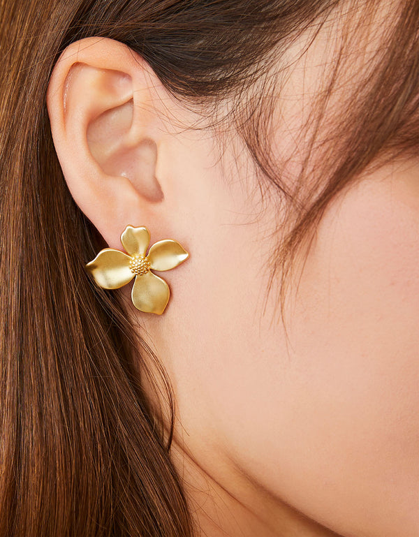 Spartina 449 Wallflower Stud Earrings-Gold