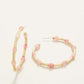 Spartina 449 Calm Water Hoop Earrings -Pink