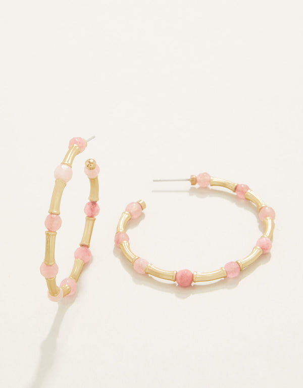 Spartina 449 Calm Water Hoop Earrings -Pink