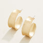 Spartina 449 Queenie Midi Hoop Earrings-Gold