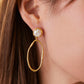 Spartina 449 River Club Earrings-Pearl