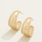 Spartina 449 Milly Hoop Earrings-Gold