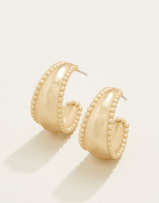 Spartina 449 Milly Hoop Earrings-Gold