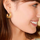 Spartina 449 Milly Hoop Earrings-Gold