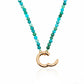 LeMel Capri Turquoise Beaded Necklace