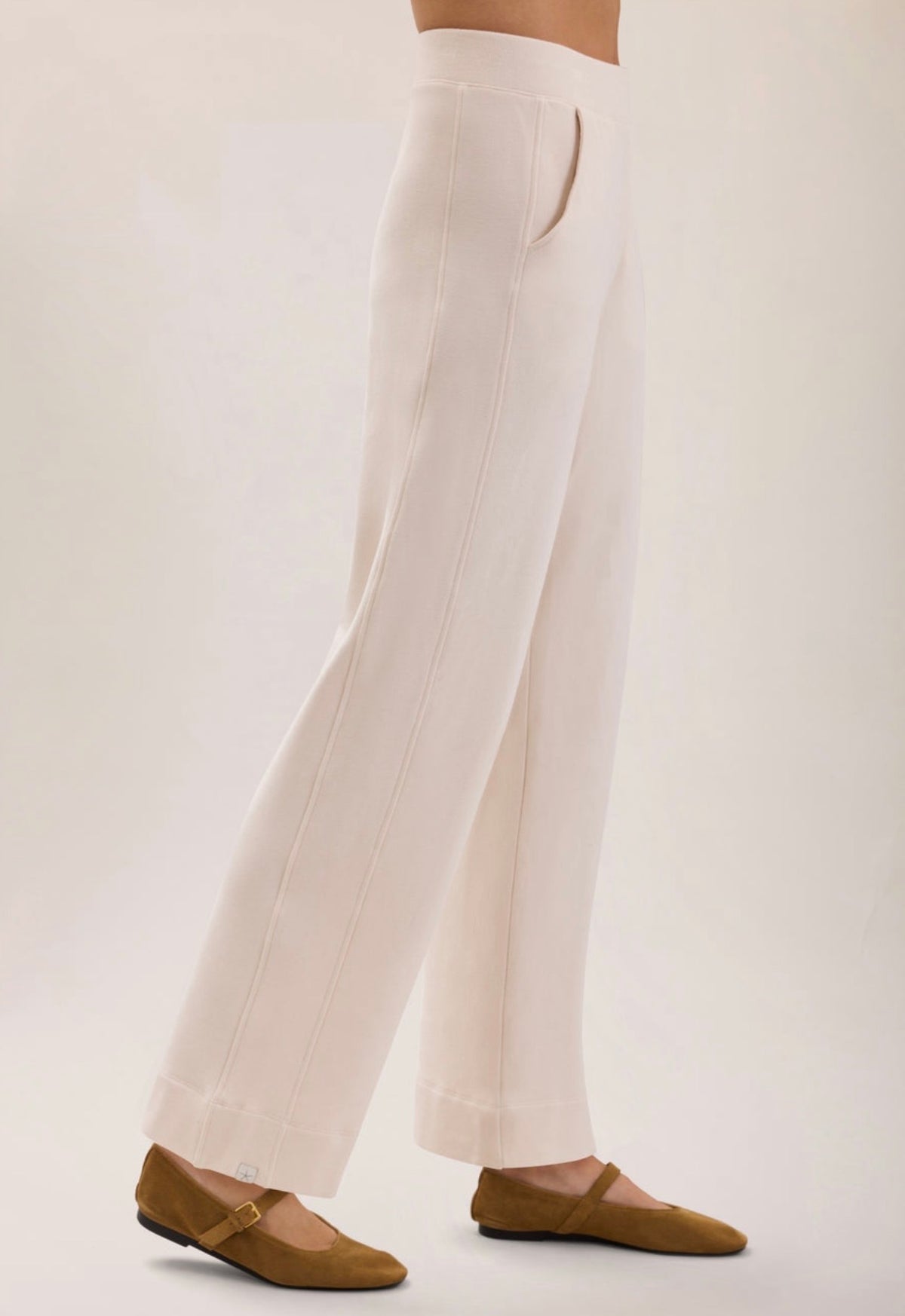 Barefoot Dreams Brushed Fleece Pant-Sand Dune