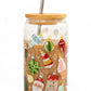 1 Canoe 2 "Around the Tree" Glass Can with Straw