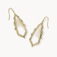 Kendra Scott Adriana Scallop Frame Drop Earring-Gold Natural MOP