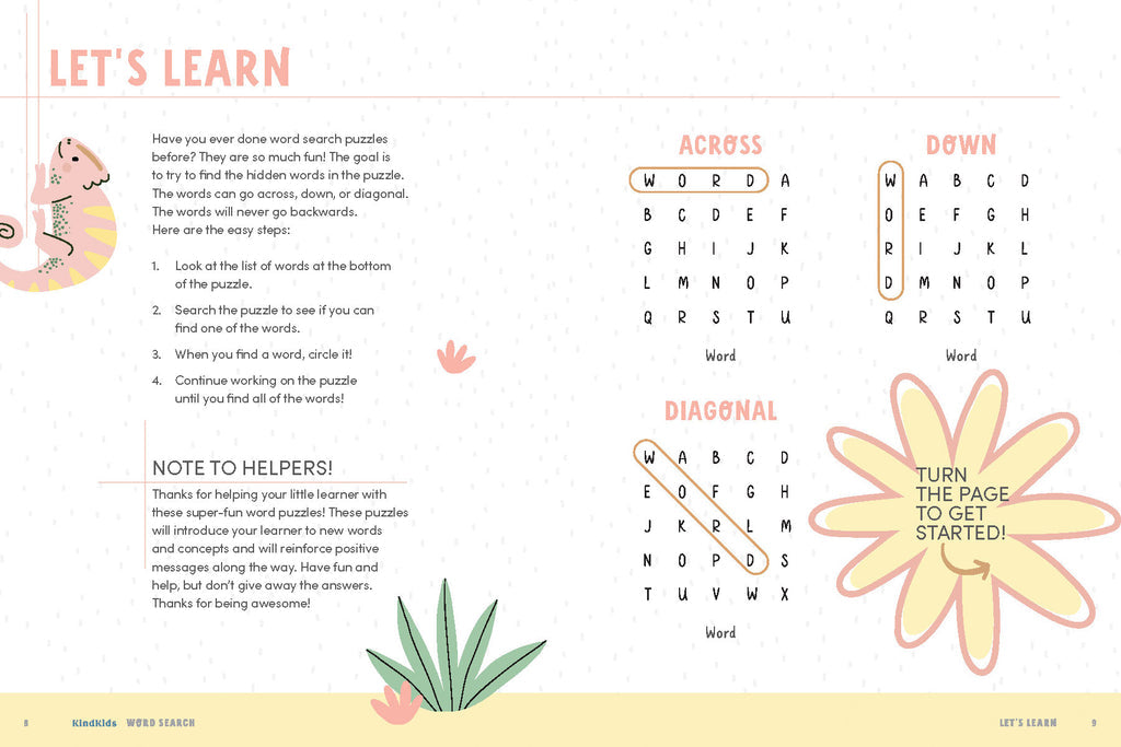 KindKids "Word Search" Puzzle Book