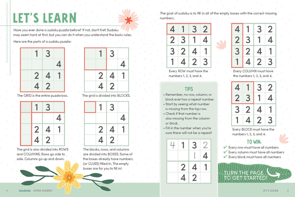 KindKids "Super Sudoku" Puzzle Book