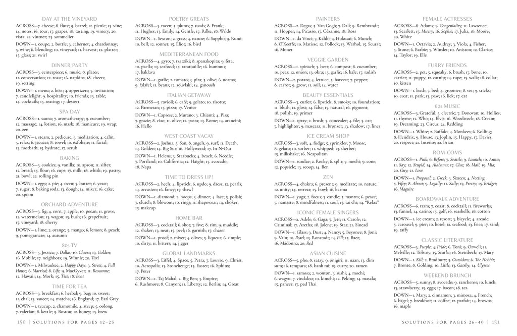 MindfulMoments "Crosswords" Puzzle Book