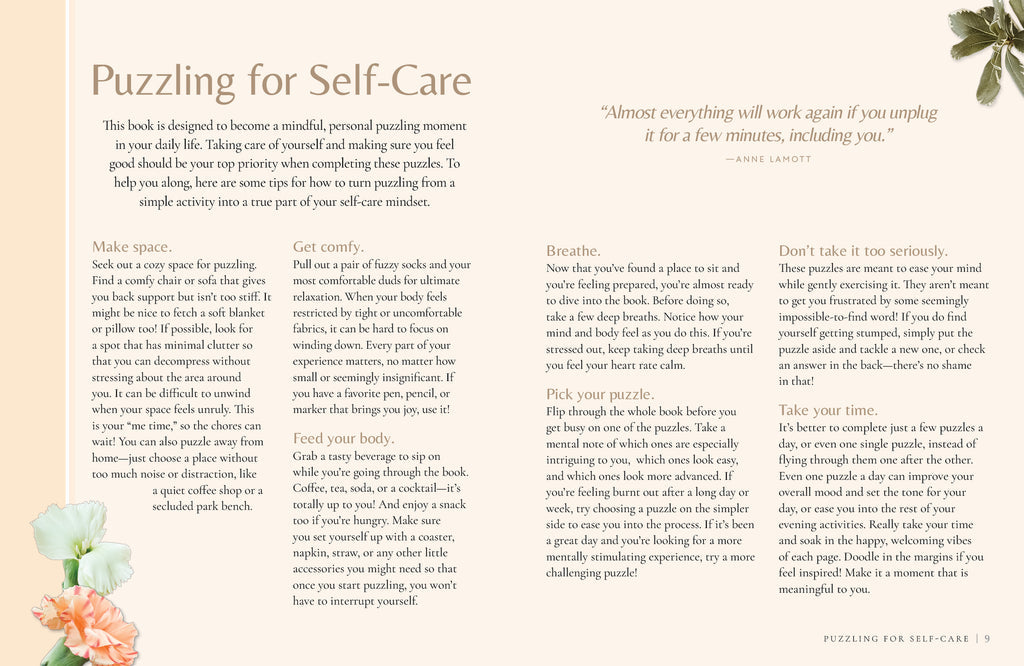 MindfulMoments "Word Search" Puzzle Book