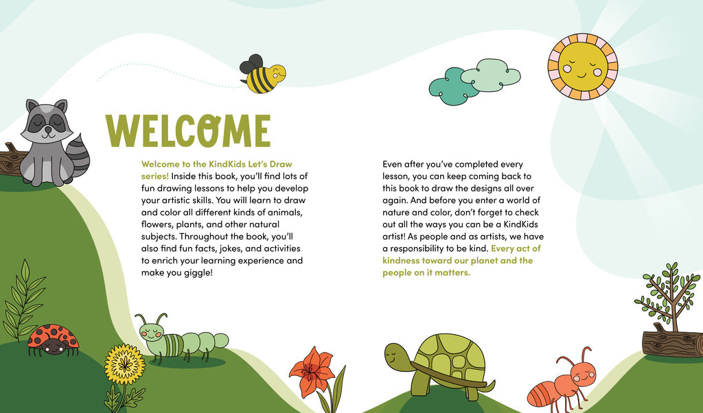 KindKids "Let's Draw Nature" Drawing Lesson Book