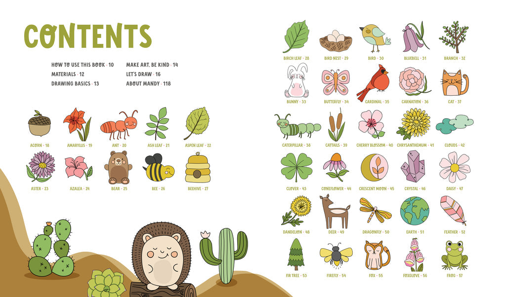 KindKids "Let's Draw Nature" Drawing Lesson Book