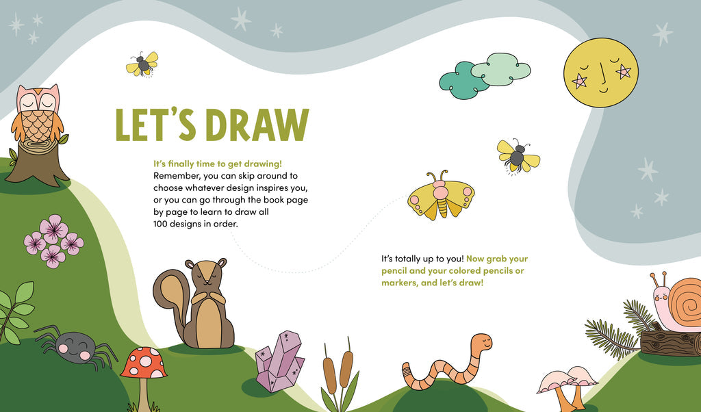 KindKids "Let's Draw Nature" Drawing Lesson Book