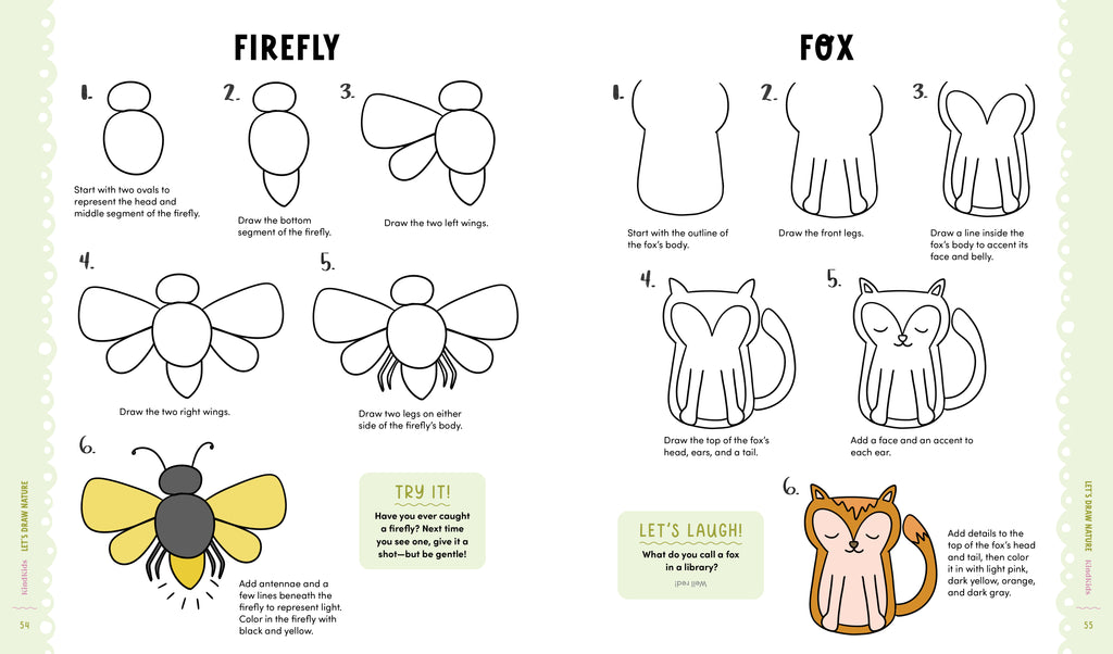 KindKids "Let's Draw Nature" Drawing Lesson Book