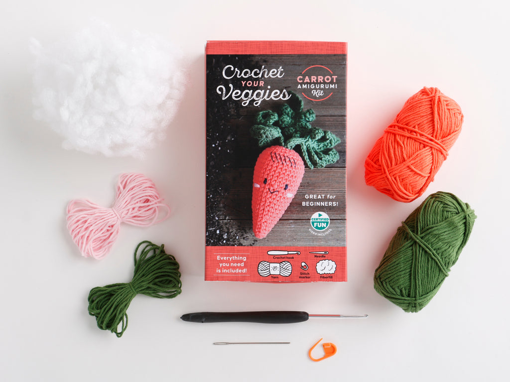 Crochet Your Veggies "Carrot" Amigurumi Kit