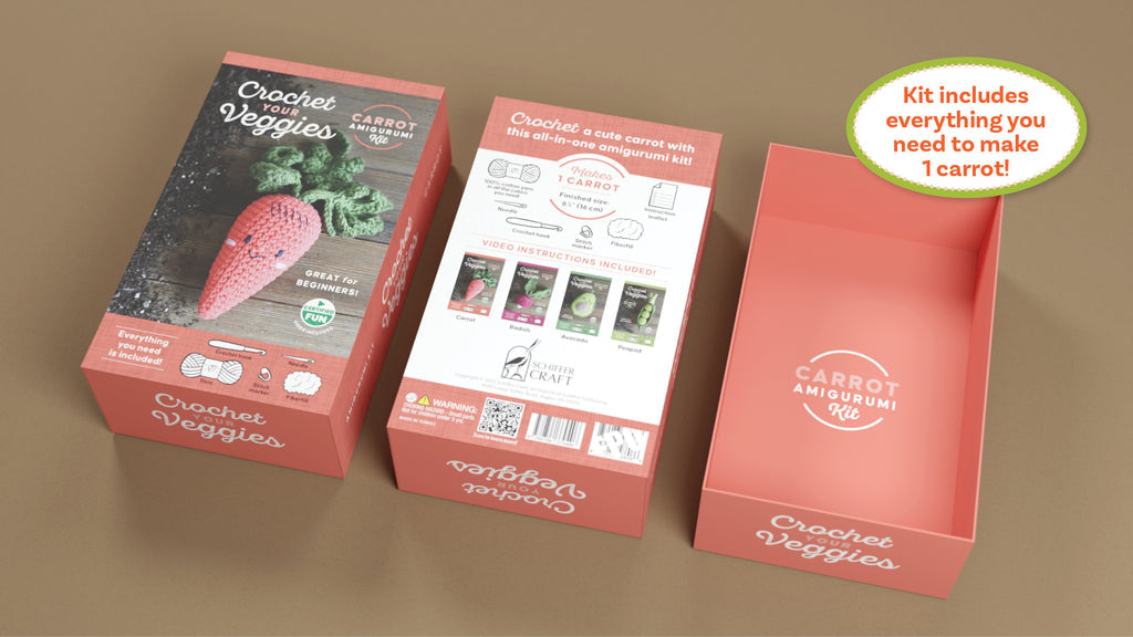 Crochet Your Veggies "Carrot" Amigurumi Kit