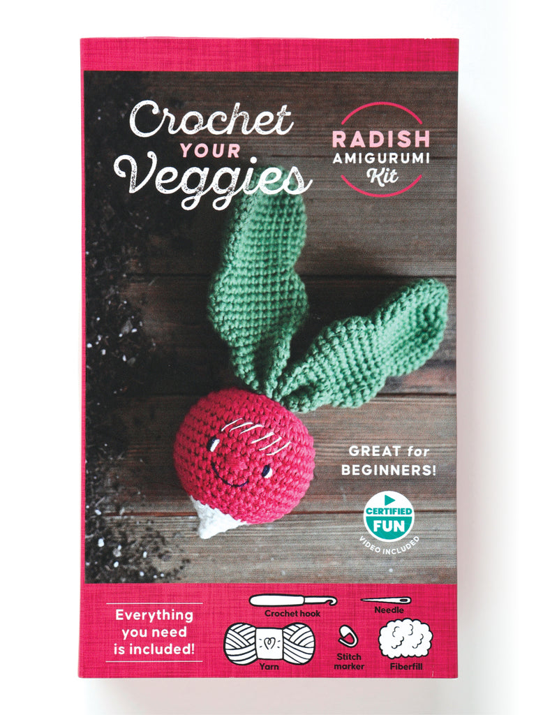 Crochet Your Veggies "Radish" Amigurumi Kit