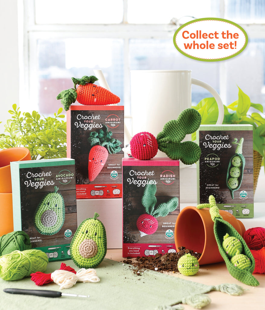 Crochet Your Veggies "Peapod" Amigurumi Kit