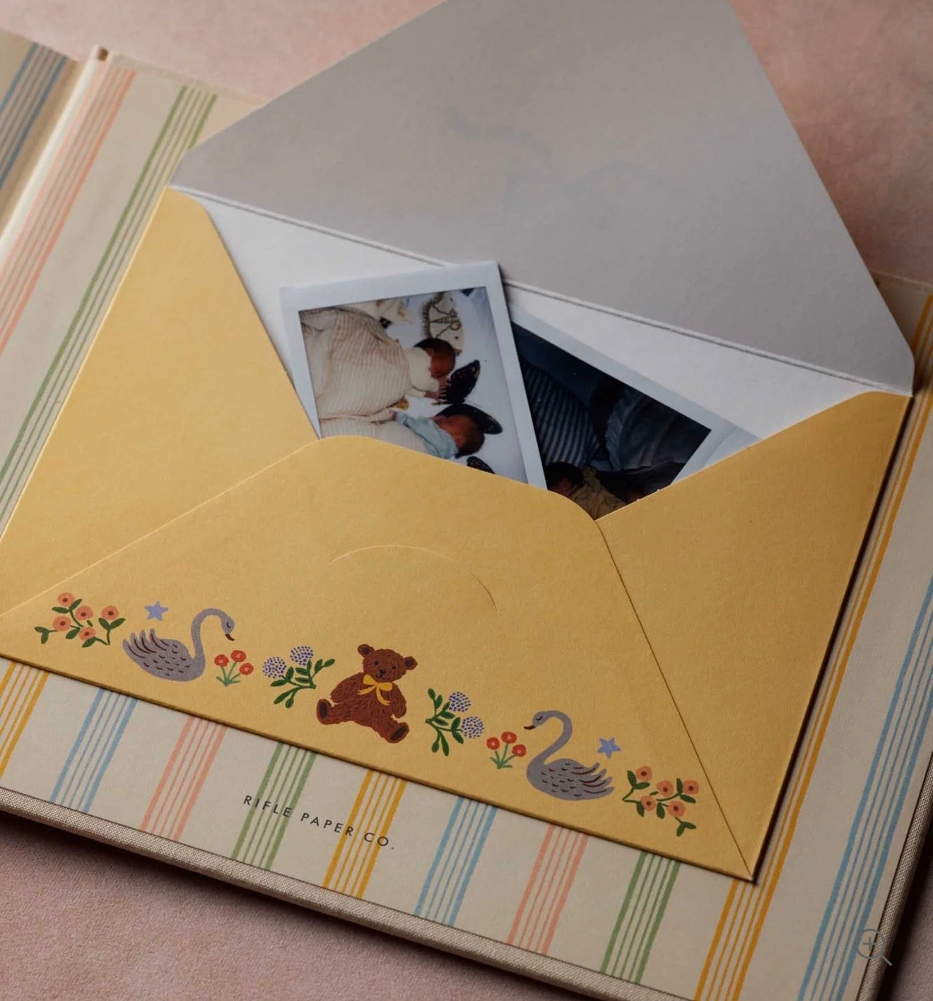 Rifle Paper Co. "Sweet Little One" Embroidered Baby Book