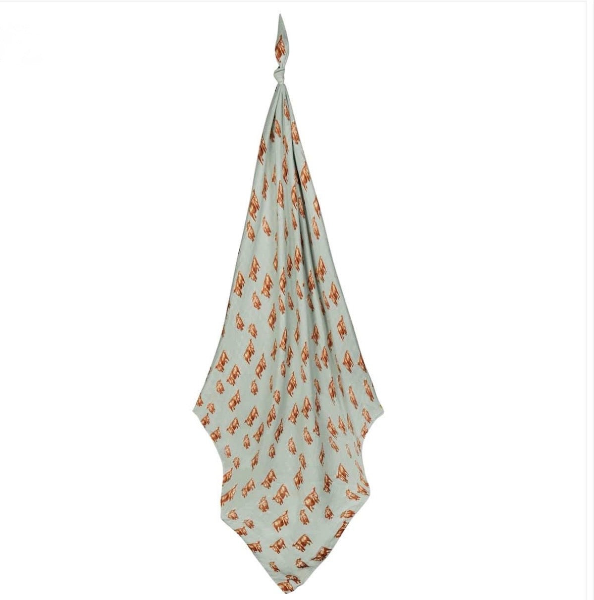Milkbarn Kids "Highland Cow" Bamboo Swaddle