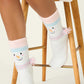 PJ Salvage Cozy Ski Jammie Crew Socks-Snowman