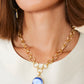 Spartina 449 Naia Chunky Necklace-20" Optic Blue